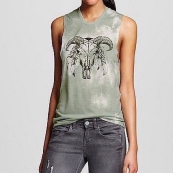 cow skull tank top
